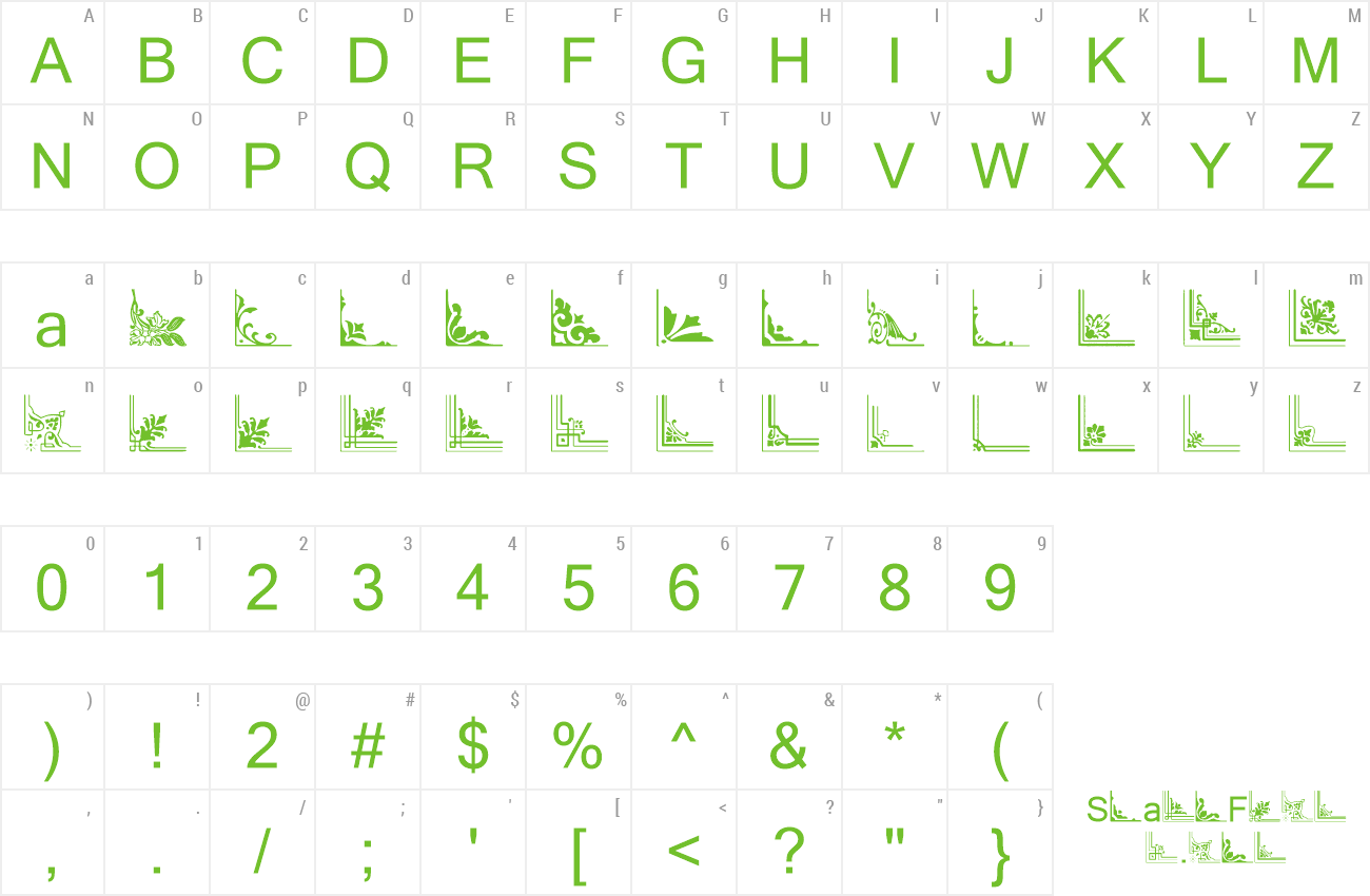 Font Vintage Decorative Corners 31 preview